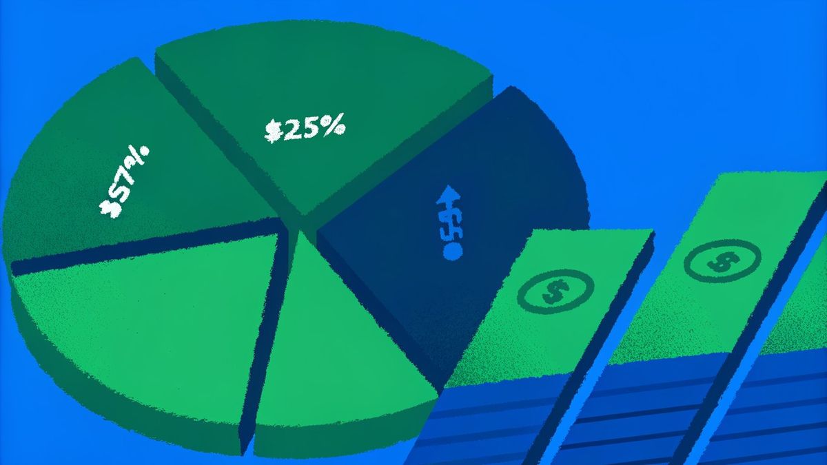 A pie chart illustrating the components of a credit score, with payment history as the largest segment.