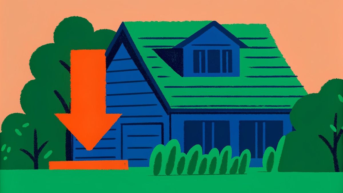 A mortgage document transforming, with elements like interest rates and loan terms being adjusted, resulting in a smaller monthly payment.