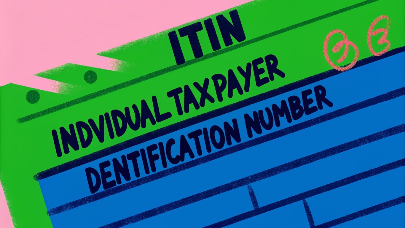 A document with a large ITIN stamp, representing its official status and use.