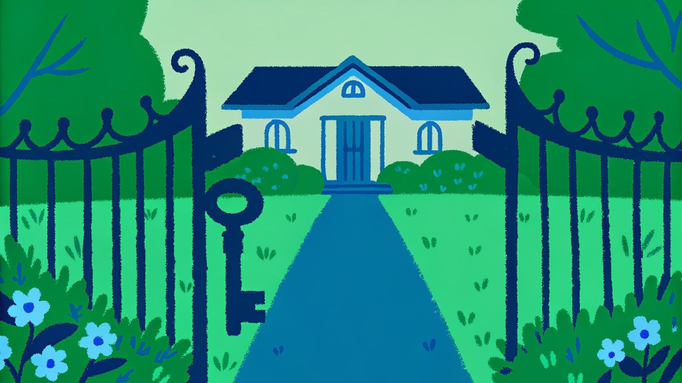 An ITIN key unlocking the path to homeownership, symbolizing overcoming barriers.