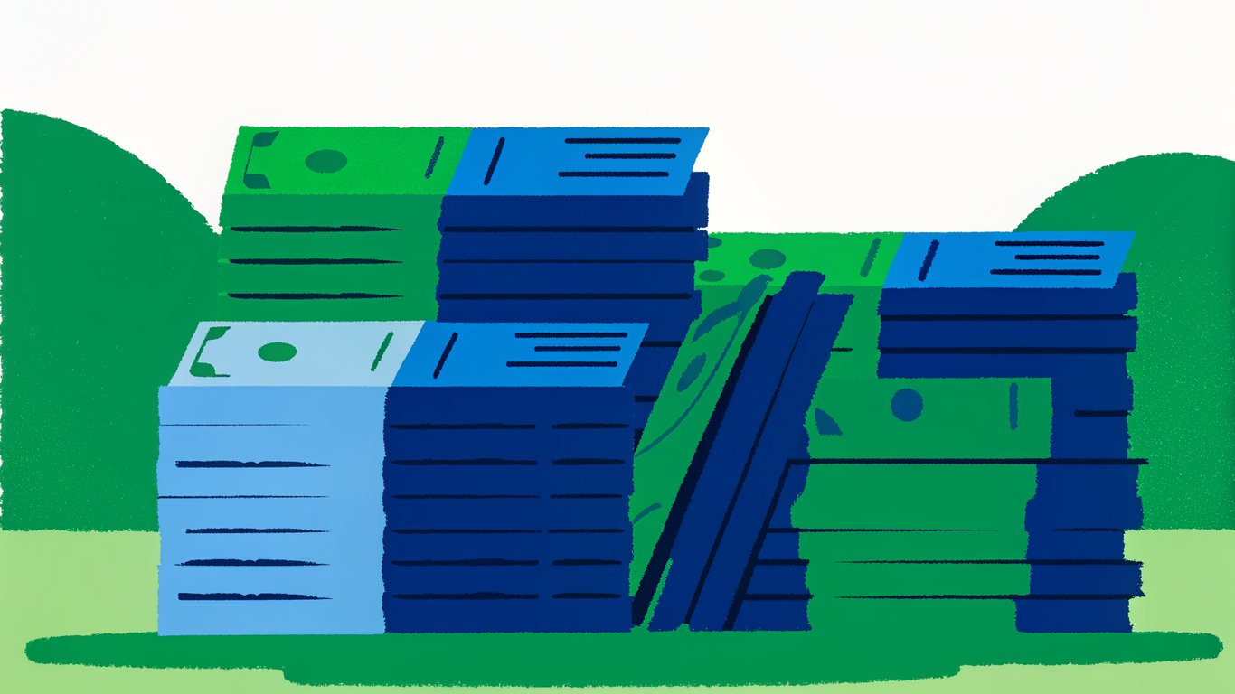 A stack of diverse documents like utility bills and rental receipts, representing alternative credit history.