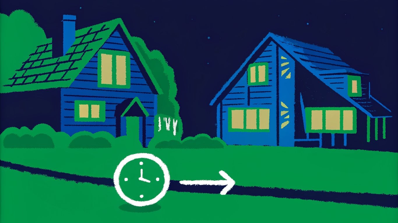 Illustration of coordinated closing for two properties, showing synchronized timelines.