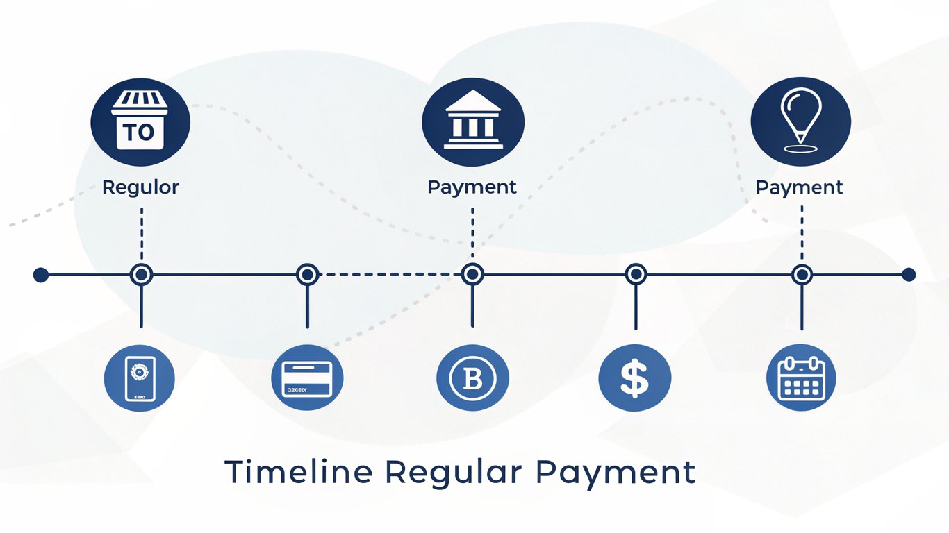 Illustration of a balloon payment schedule, with many small payments followed by one large final payment.