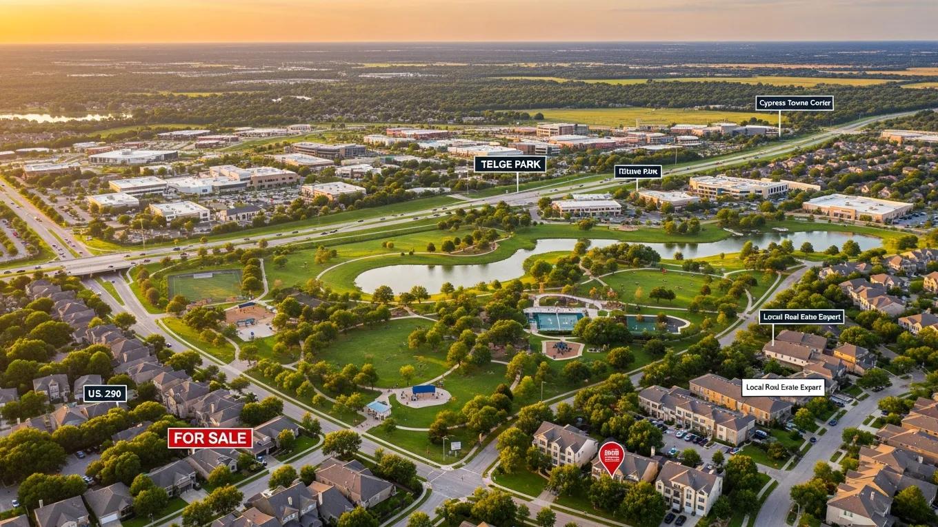 Houston Northwest Corridor showcasing neighborhoods in Cypress TX